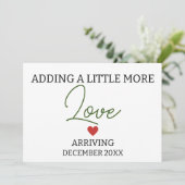 もう少し愛の妊娠を追加男女兼用する 案内状 (スタンド正面)