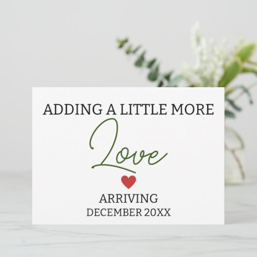 もう少し愛の妊娠を追加男女兼用する 案内状 (スタンド正面)