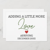 もう少し愛の妊娠を追加男女兼用する 案内状 (正面/裏面)