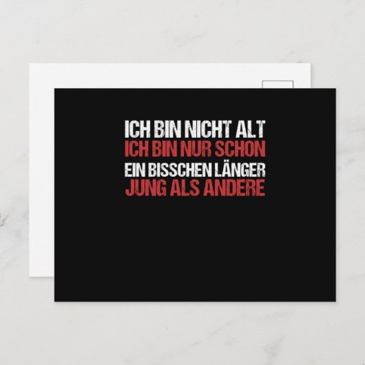 もう少し長い間ずっと若かった ポストカード (正面/裏面)