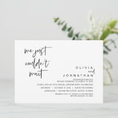 もう待つことができなかったので、ウェディングエロープパーティ 招待状 (スタンド正面)