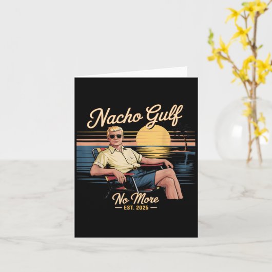 もう後継ぎのゴルフは面白くない トランプのバケーション2025 USA カード (黄色い花)