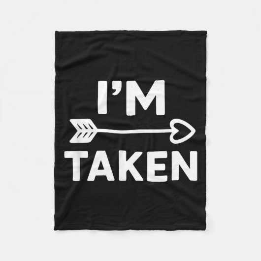 もう恋人いるよ！ラブラブカップルのバレンタイン フリースブランケット (正面)