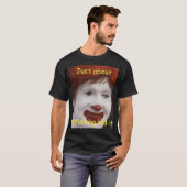 もう我慢できないって英語のスラングの面白いTシャツ Tシャツ (正面フル)