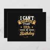もう我慢できない!11歳の誕生日 ポストカード (正面/裏面)