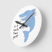 もう昼食時間か? ラウンド壁時計 (傾斜)