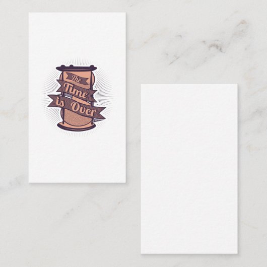 もう時間が過ぎた 名刺 (正面/裏面)