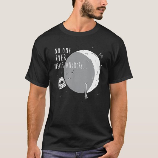 もう月を訪れる人はいない Tシャツ (正面)