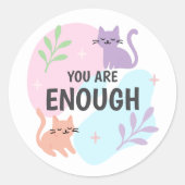 もう猫の肯定だ ラウンドシール (正面)