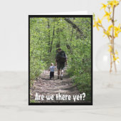 もう着いた？ （父の日） カード (黄色い花)