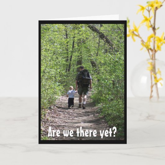 もう着いた？ （父の日） カード (黄色い花)