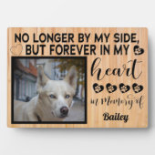 もう私の側にいない愛犬のメモリアル - オーダーメイド写真 フォトプラーク (正面)