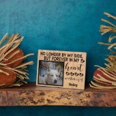 もう私の側にいない、犬の追悼 - オーダーメイドの写真 フォトプラーク (側面)