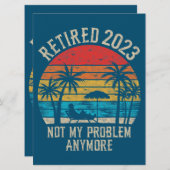 もう私の問題ではないおもしろいヴィンテージ退職 (正面/裏面)