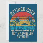 もう私の問題ではないおもしろいヴィンテージ退職 (裏面)