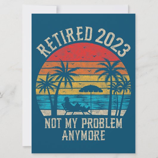 もう私の問題ではないおもしろいヴィンテージ退職 (裏面)