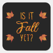 もう秋か?秋おもしろい スクエアシール (正面)