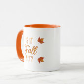 もう秋か?秋おもしろい マグカップ (正面左)