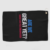 もう素晴らし終わり？恥ずかしいの感じだ ゴルフタオル (横)