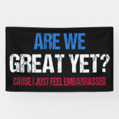 もう素晴らし終わり?恥ずかしいの感じだ 横断幕 (横)