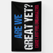 もう素晴らし終わり?恥ずかしいの感じだ 横断幕 (縦)