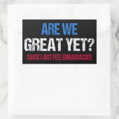 もう素晴らし終わり?恥ずかしいの感じだ 長方形シール (バッグ)