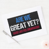 もう素晴らし終わり?恥ずかしいの感じだ 長方形シール (封筒)