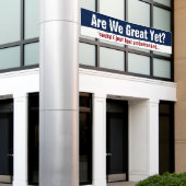 もう素晴らし終わり?恥ずかしい思いをして感じた 横断幕 (ビルの外側)