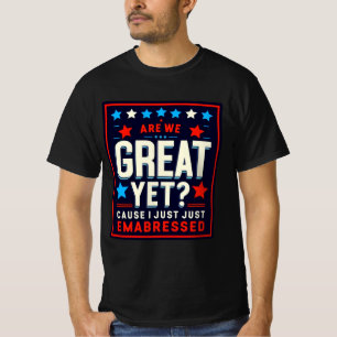 もう素晴らし終わり?政治的おもしろい風刺デザイン Tシャツ