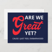 もう素晴らし終わり?私は恥ずかしい感じIVの原因 ポストカード (正面/裏面)