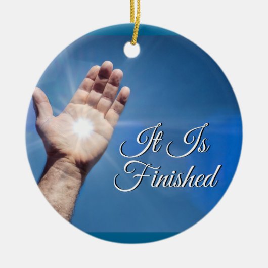 もう終わった セラミックオーナメント (正面)