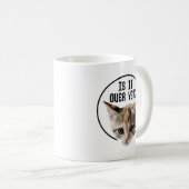 もう終わり!? 子猫の顔 コロナウイルス コーヒーマグカップ (正面右)