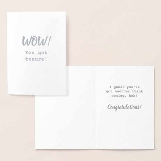 もう考え来の在職祝い 箔カード (ディスプレー)