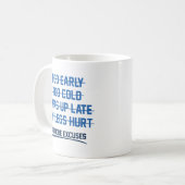 もう言い訳はない コーヒーマグカップ (正面左)