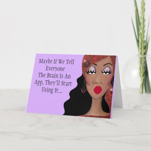 「もう誰か脳を使う者は?」 カード (正面)