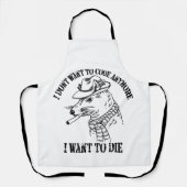 もう調理師したくないの死にたい エプロン (正面)