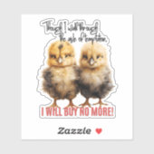 もう買ベビーは無い シール (シート)