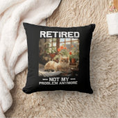 もう退職した猫の退職おもしろい者は クッション (ブランケット)