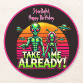 もう連れて行って!エイリアンアドベンチャー! ラウンドペーパーコースター (正面)