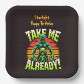 もう連れて行って！エイリアン宇宙を探索！ ペーパープレート (正面)