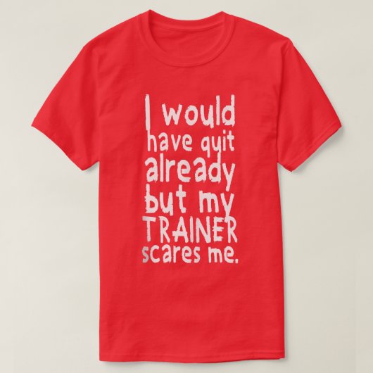 もう重量挙げやめのジムだ Tシャツ (デザイン正面)
