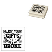 もう金が無くなった ラバースタンプ (押印)