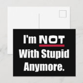 もう馬鹿ではないおもしろい ポストカード (正面/裏面)