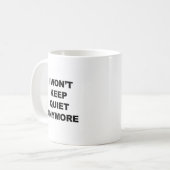 もう黙ってはいられない コーヒーマグカップ (正面左)