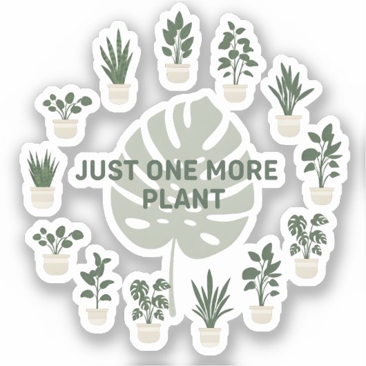 もう１つだけでいいから、あの植物を。 シール (正面)
