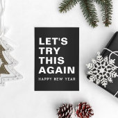 もう1度試してみよう 新年快乐 モノクロ シーズンカード