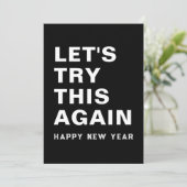 もう1度試してみよう 新年快乐 モノクロ シーズンカード (スタンド正面)
