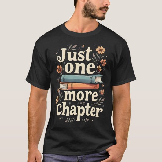 もう1章だけ読もう 本を読む花の先生 Tシャツ (正面)
