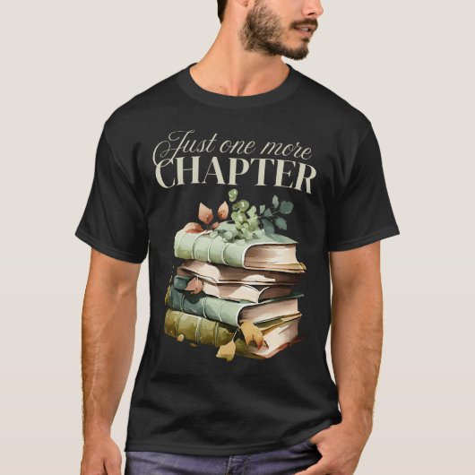 もう１章だけ - 読書好き Tシャツ (正面)
