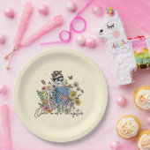 もう1つのチャプターフローラスケルトン ペーパープレート (パーティー)